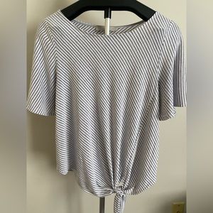 Loft black and white shirt; size Small